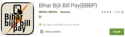 Bihar Bijli Bill Pay App Download