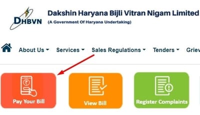 Haryana DHBVN Bijli Bill View