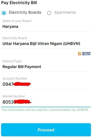 Paytm Mobile haryana Bijli Bill