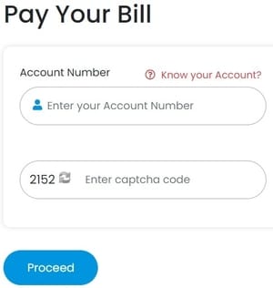 Connection Number se Bill check